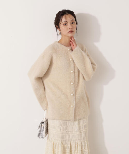 PROPORTION BODY DRESSING（プロポーションボディドレッシング）の「【青島心さん着用】フェザージャコット / 1215255901（テーラードジャケット・レディース・グレー/ホワイト系その他/ベージュ/オフホワイト・MEDIUM/SMALL）」の15枚目の写真