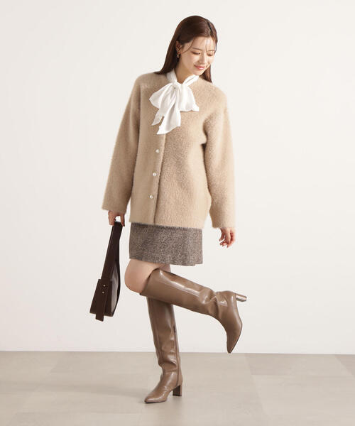 PROPORTION BODY DRESSING（プロポーションボディドレッシング）の「【青島心さん着用】フェザージャコット / 1215255901（テーラードジャケット・レディース・グレー/ホワイト系その他/ベージュ/オフホワイト・MEDIUM/SMALL）」の22枚目の写真