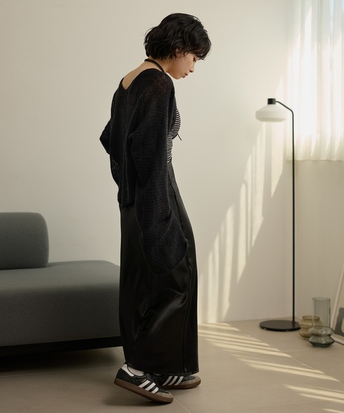 LAULEN(ローレン)の「loose knit bolero cardigan /ルーズショートボレロニットカーディガン(カーディガン/ボレロ・レディース・ベージュ/ブラック/アイボリー・FREE)」の17枚目の写真