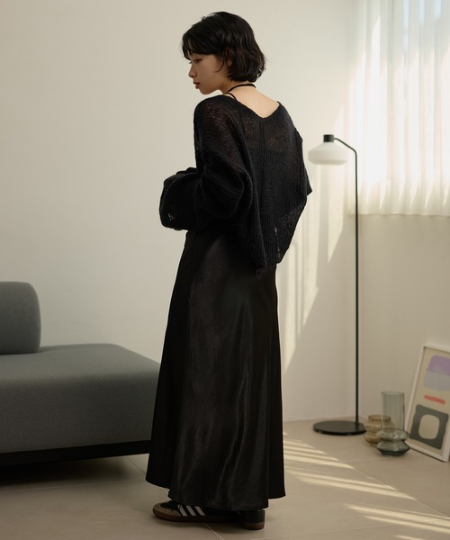 LAULEN(ローレン)の「loose knit bolero cardigan /ルーズショートボレロニットカーディガン(カーディガン/ボレロ・レディース・ベージュ/ブラック/アイボリー・FREE)」の18枚目の写真