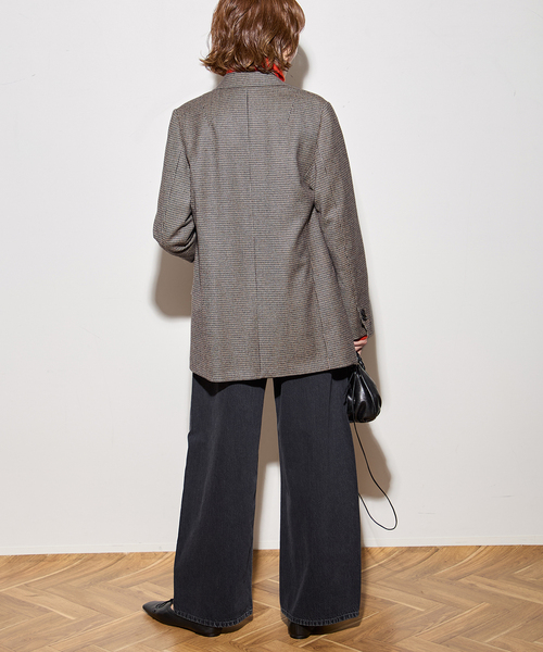 journal standard L'essage(ジャーナルスタンダードレサージュ)の「ガンクラブチェックジャケット(テーラードジャケット・レディース・ウッド・36/38)」の4枚目の写真