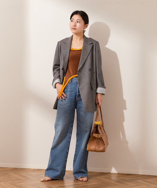 journal standard L'essage(ジャーナルスタンダードレサージュ)の「ガンクラブチェックジャケット(テーラードジャケット・レディース・ウッド・36/38)」の12枚目の写真