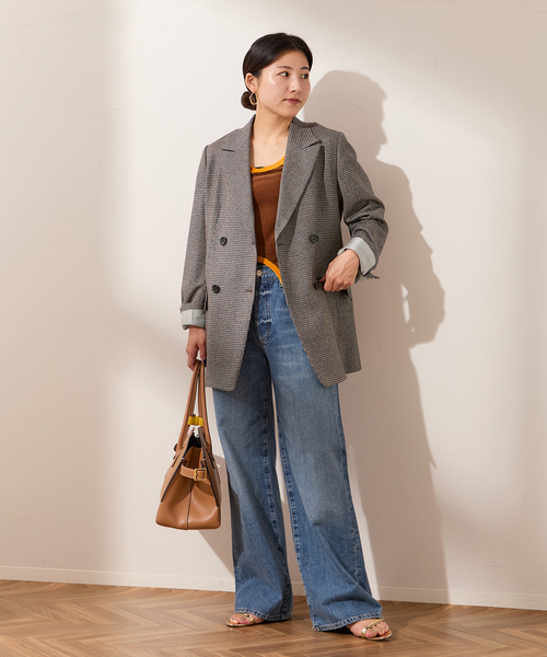 journal standard L'essage(ジャーナルスタンダードレサージュ)の「ガンクラブチェックジャケット(テーラードジャケット・レディース・ウッド・36/38)」の15枚目の写真