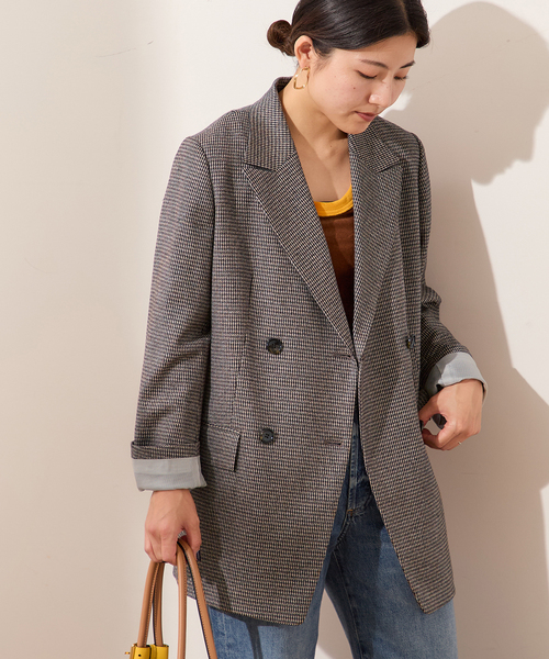 journal standard L'essage(ジャーナルスタンダードレサージュ)の「ガンクラブチェックジャケット(テーラードジャケット・レディース・ウッド・36/38)」の16枚目の写真