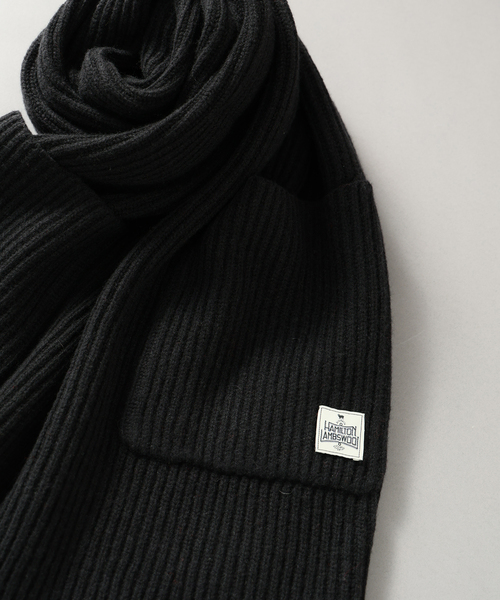 JOURNAL STANDARD relume(ジャーナルスタンダード レリューム)の「ハミルトン ウール ガーター マフラー(マフラー・メンズ・レンガ/グレー/ブラック系その他/パープル・FREE)」の20枚目の写真