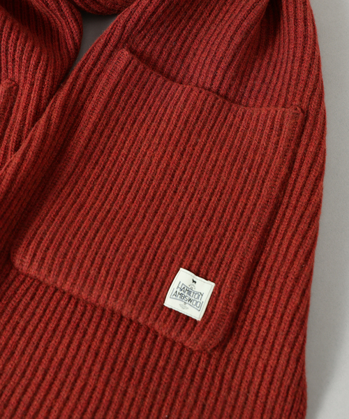 JOURNAL STANDARD relume(ジャーナルスタンダード レリューム)の「ハミルトン ウール ガーター マフラー(マフラー・メンズ・レンガ/グレー/ブラック系その他/パープル・FREE)」の19枚目の写真