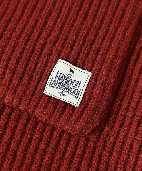 JOURNAL STANDARD relume(ジャーナルスタンダード レリューム)の「ハミルトン ウール ガーター マフラー(マフラー・メンズ・レンガ/グレー/ブラック系その他/パープル・FREE)」の9枚目の写真