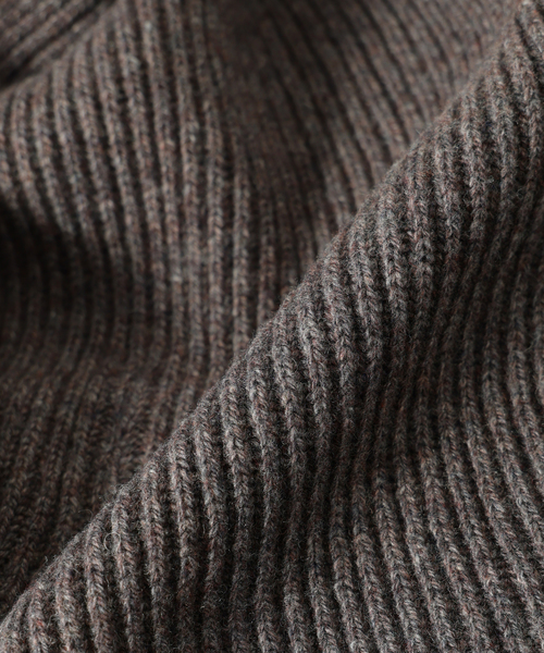 JOURNAL STANDARD relume(ジャーナルスタンダード レリューム)の「ハミルトン ウール ガーター マフラー(マフラー・メンズ・レンガ/グレー/ブラック系その他/パープル・FREE)」の12枚目の写真