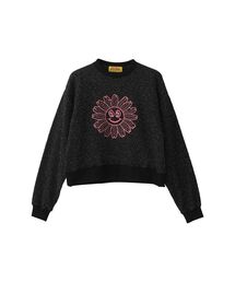 HYSTERIC GLAMOUR | FLOWER POWER刺繍 ショート丈スウェット(スウェット)