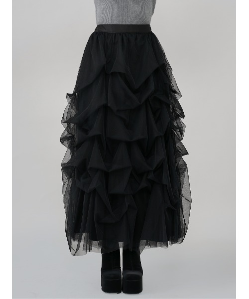 Darich（ダーリッチ）の「ランダムタックチュールロングスカート