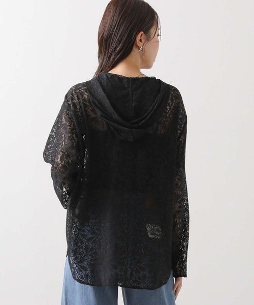 Gready Brilliant（グレディブリリアン）の「コードレースパーカーブラウス（シャツ/ブラウス・レディース・ブラック/アイボリー・38）」の18枚目の写真