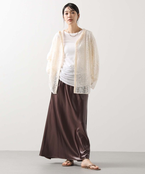 Gready Brilliant（グレディブリリアン）の「コードレースパーカーブラウス（シャツ/ブラウス・レディース・ブラック/アイボリー・38）」の3枚目の写真