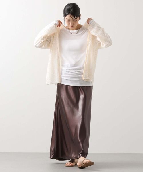 Gready Brilliant（グレディブリリアン）の「コードレースパーカーブラウス（シャツ/ブラウス・レディース・ブラック/アイボリー・38）」の6枚目の写真