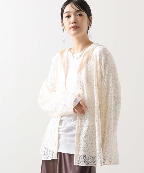 Gready Brilliant（グレディブリリアン）の「コードレースパーカーブラウス（シャツ/ブラウス・レディース・ブラック/アイボリー・38）」の10枚目の写真