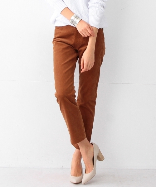 VONDEL（フォンデル）の「【CLASSY.7月号掲載】VONDEL / HUG コーデュロイパンツ（デニムパンツ・レディース・ホワイト系その他/ブラウン・26inch/24inch/25inch）」の11枚目の写真