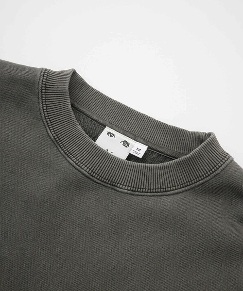 X-girl(エックスガール)の「DISTORTED LOGO PATCH FADED SWEAT TOP(スウェット・レディース・ブラック/ブラウン/ピンク・S/M/L)」の10枚目の写真