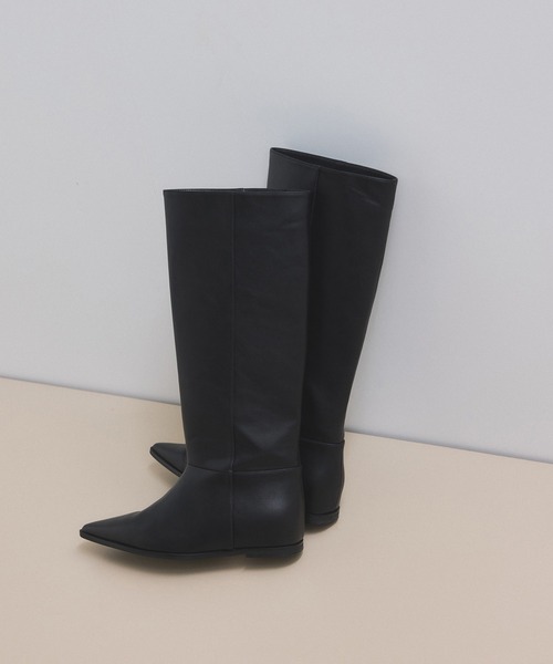 インヒールロングブーツ（ブーツ）｜ADAM ET ROPE'（アダムエロペ）の