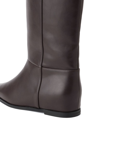ADAM ET ROPE'（アダムエロペ）の「インヒールロングブーツ（ブーツ・レディース・ダークブラウン/ブラック・23.5/24.5/24/23）」の12枚目の写真