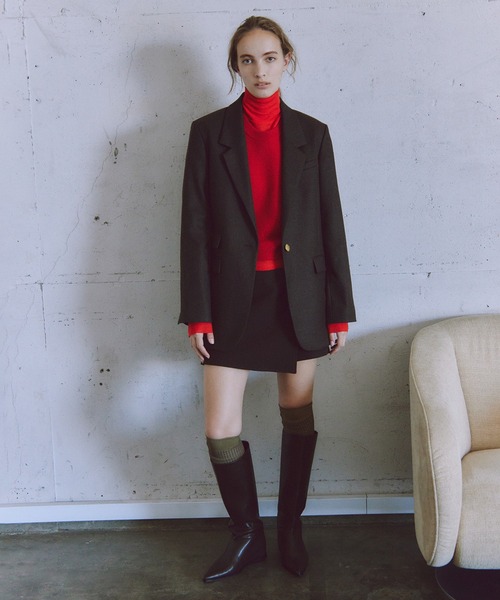 ADAM ET ROPE'（アダムエロペ）の「インヒールロングブーツ（ブーツ・レディース・ダークブラウン/ブラック・23.5/24.5/24/23）」の17枚目の写真