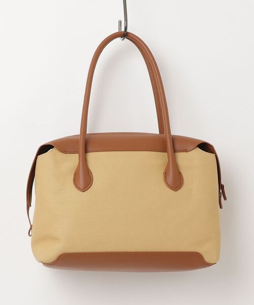 THEATRE PRODUCTS（シアタープロダクツ）の「キャンバスコンビハンドバッグＬ（ボストンバッグ・レディース・ブラウン/ブラック・FREE）」の3枚目の写真