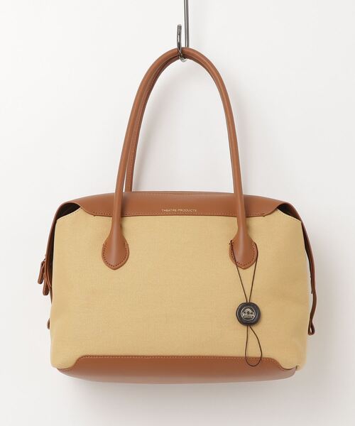 THEATRE PRODUCTS（シアタープロダクツ）の「キャンバスコンビハンドバッグＬ（ボストンバッグ・レディース・ブラウン/ブラック・FREE）」の20枚目の写真