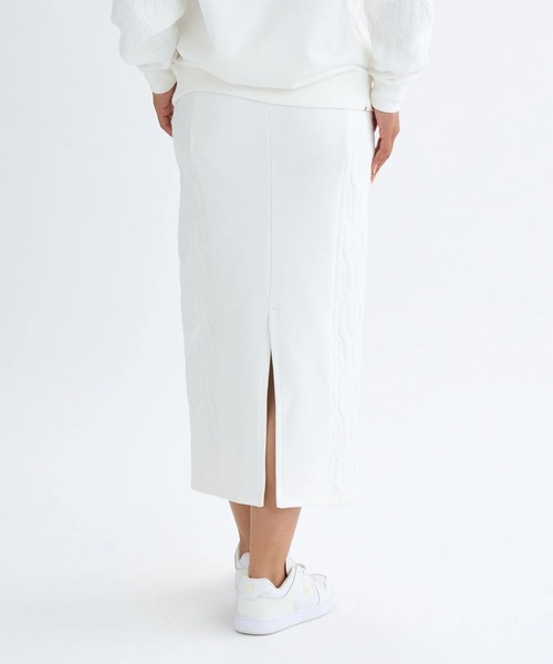 BILLABONG(ビラボン)の「BILLABONG レディース QUILT MIX LONG SKIRT スカート 【2025年秋冬モデル】/ビラボンセットアップ対応サイド切り替えデザインスウェットロングスカート(スカート・レディース・オフホワイト/ホワイト/ブラウン系その他・LARGE/MEDIUM)」の4枚目の写真