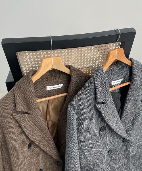 Futier land（フューティアランド）の「袖ボタンテーラードジャケット（テーラードジャケット・レディース・ブラック/ブラウン・MEDIUM/LARGE）」の18枚目の写真