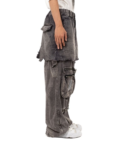 Maison MIHARA YASUHIRO / カーゴパンツ グレー Maison MIHARA YASUHIRO - ビッグカーゴ トラウザーズ - BIG