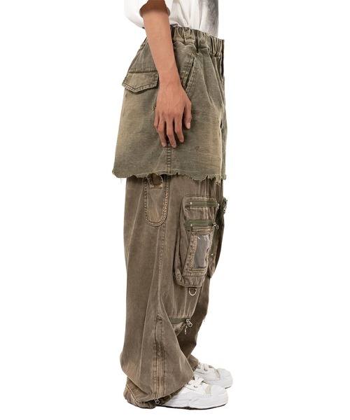 【46】24AW Maison MIHARA YASUHIRO カーゴパンツ Maison MIHARA YASUHIRO - コットンサテン カーゴパンツ