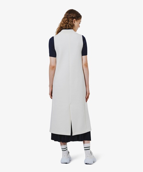 LACOSTE（ラコステ）の「ダンボールジャージニット ジャンパードレス / ジャンパースカート（ワンピース・レディース・ブラック/オリーブ/オフホワイト・34/36/38/40）」の8枚目の写真