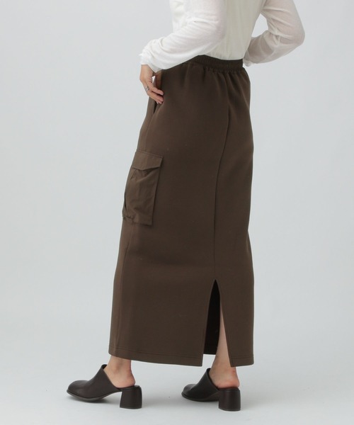 LEPSIM（レプシィム）の「パフエア異素材ナロースカート　576757（スカート・レディース・ブラウン/グレー/チャコールグレー・FREE）」の16枚目の写真