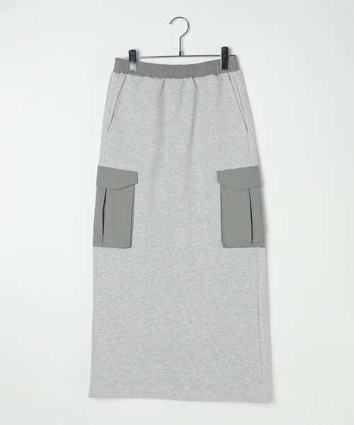 LEPSIM（レプシィム）の「パフエア異素材ナロースカート　576757（スカート・レディース・ブラウン/グレー/チャコールグレー・FREE）」の22枚目の写真