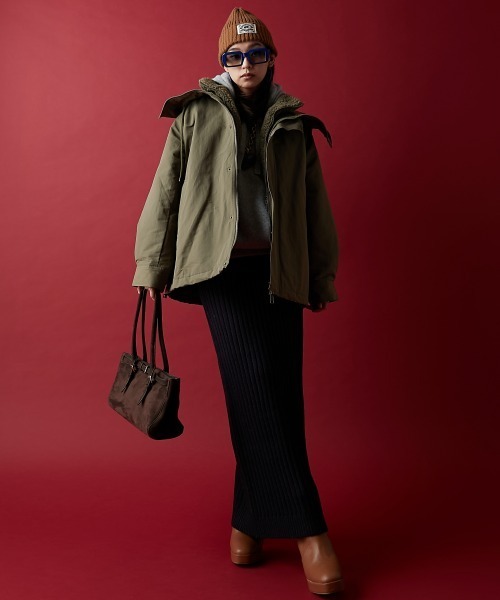 GEVS.（ジェイヴィス）の「ライナーベスト付ブルゾン＜大きいサイズ有＞GEVS.（ブルゾン・レディース・カーキ/ブラック・5L/4L/3L/LL/L/M）」の11枚目の写真