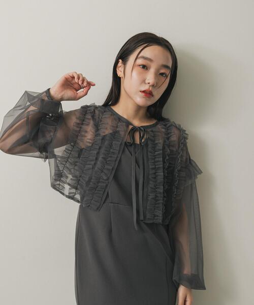 セール】2Pチュールボレロセットキャミワンピース（ワンピース