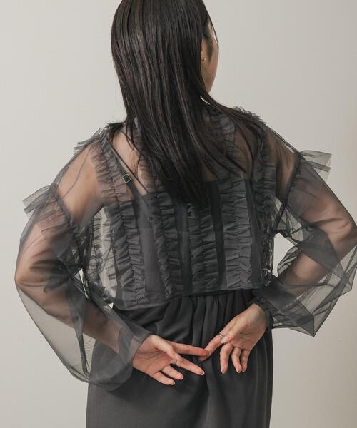 ★新品★チュール ティアード ボレロ キャミソールワンピース チュール ティアード ボレロ 3way キャミワンピース ドレス