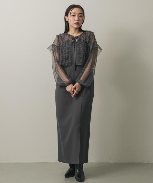 セール】2Pチュールボレロセットキャミワンピース（ワンピース