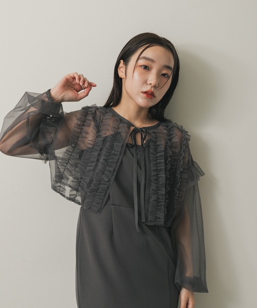 セール】2Pチュールボレロセットキャミワンピース（ワンピース