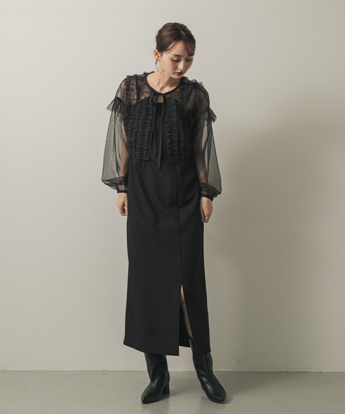 セール】2Pチュールボレロセットキャミワンピース（ワンピース