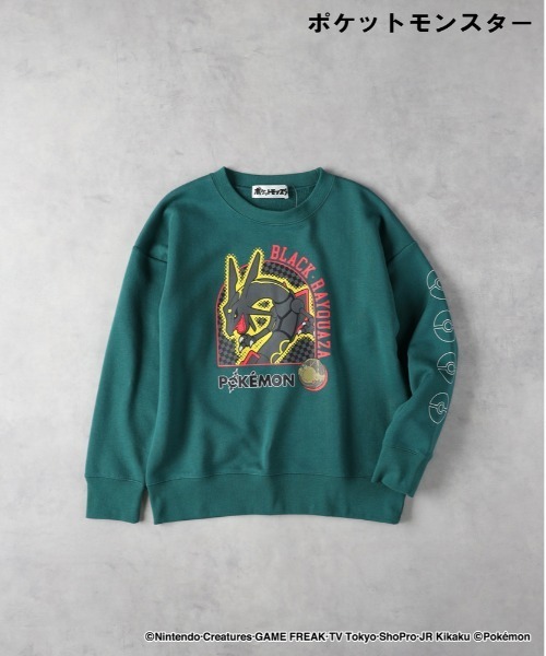Right-on（ライトオン）の「【ＰＯＫＥＭＯＮ】スウェットプルオーバー（スウェット・キッズ・ブラック/グリーン/ダークグレー/ピンク/オフホワイト/ブルー/レッド・110/120/130/140）」の8枚目の写真