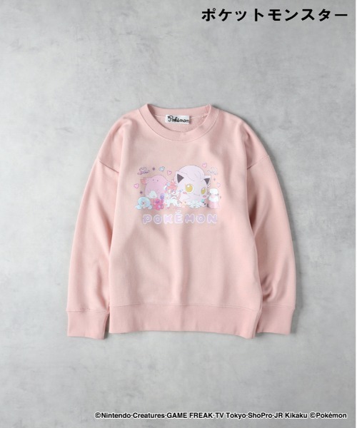 Right-on（ライトオン）の「【ＰＯＫＥＭＯＮ】スウェットプルオーバー（スウェット・キッズ・ブラック/グリーン/ダークグレー/ピンク/オフホワイト/ブルー/レッド・110/120/130/140）」の10枚目の写真