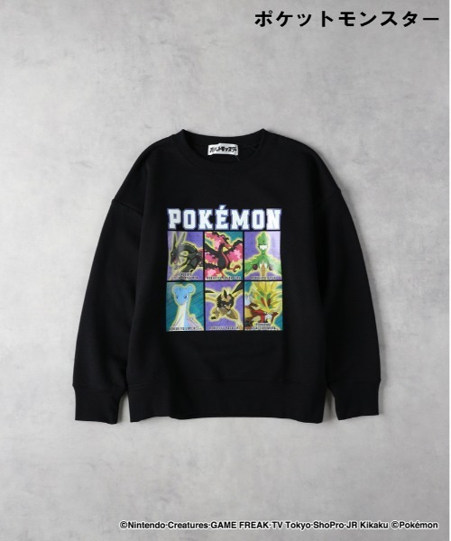 Right-on（ライトオン）の「【ＰＯＫＥＭＯＮ】スウェットプルオーバー（スウェット・キッズ・ブラック/グリーン/ダークグレー/ピンク/オフホワイト/ブルー/レッド・110/120/130/140）」の14枚目の写真