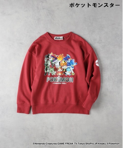 Right-on（ライトオン）の「【ＰＯＫＥＭＯＮ】スウェットプルオーバー（スウェット・キッズ・ブラック/グリーン/ダークグレー/ピンク/オフホワイト/ブルー/レッド・110/120/130/140）」の18枚目の写真