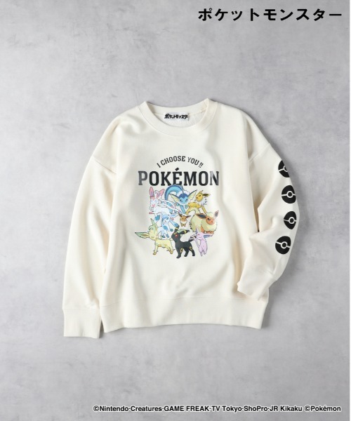 Right-on（ライトオン）の「【ＰＯＫＥＭＯＮ】スウェットプルオーバー（スウェット・キッズ・ブラック/グリーン/ダークグレー/ピンク/オフホワイト/ブルー/レッド・110/120/130/140）」の16枚目の写真