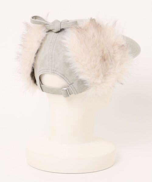 FILA（フィラ）の「FILA/フィラ キャップ FLU TWILL EARFLAP 6P CAP 254013611（キャップ・メンズ・ブラック/ベージュ/ピンク・FREE）」の4枚目の写真