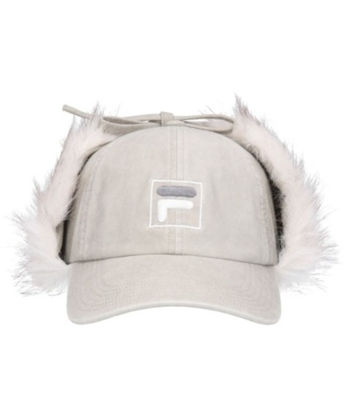 FILA（フィラ）の「FILA/フィラ キャップ FLU TWILL EARFLAP 6P CAP 254013611（キャップ・メンズ・ブラック/ベージュ/ピンク・FREE）」の5枚目の写真