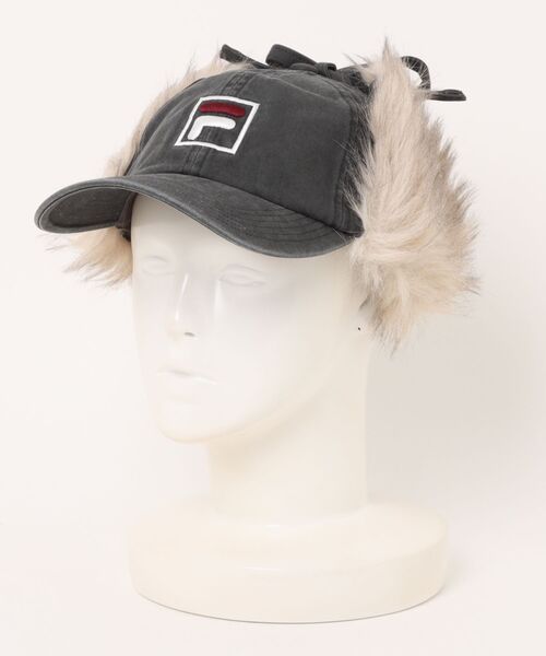 FILA（フィラ）の「FILA/フィラ キャップ FLU TWILL EARFLAP 6P CAP 254013611（キャップ・メンズ・ブラック/ベージュ/ピンク・FREE）」の13枚目の写真