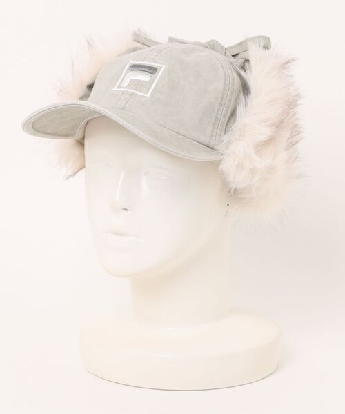 FILA（フィラ）の「FILA/フィラ キャップ FLU TWILL EARFLAP 6P CAP 254013611（キャップ・メンズ・ブラック/ベージュ/ピンク・FREE）」の14枚目の写真