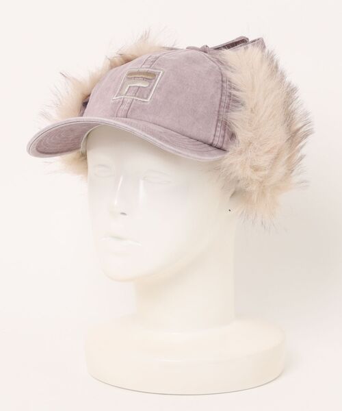 FILA（フィラ）の「FILA/フィラ キャップ FLU TWILL EARFLAP 6P CAP 254013611（キャップ・メンズ・ブラック/ベージュ/ピンク・FREE）」の15枚目の写真