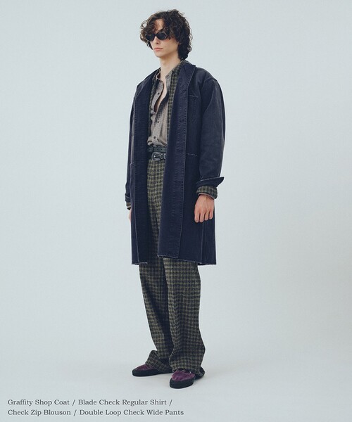 International Gallery BEAMS（インターナショナルギャラリービームス）の「チェック ダブルループ ワイド スラックス（その他パンツ・メンズ・その他・LARGE/MEDIUM/SMALL）」の9枚目の写真