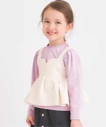 apres les cours | 【WEB限定/リンク】ハートキルトビスチェ&総柄インナー2Pセット_ジュニア対応(Tシャツ/カットソー)